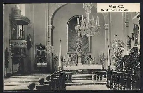 AK Wien, Nussdorferkirche, Altar