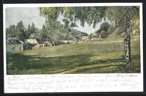 AK Wien-Ober-Sievering, Blick zum Ort