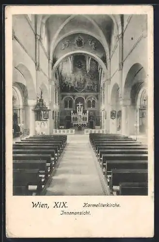 AK Wien, Karmeliterkirche, Innenansicht