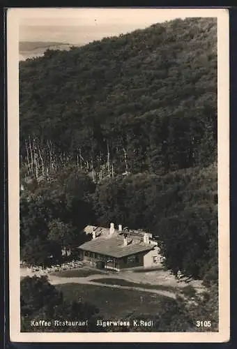 AK Wien, Cafe-Restaurant Jägerwiese K. Redl