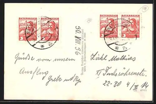 AK Wien, Blick über Kalksburg und Umgebung