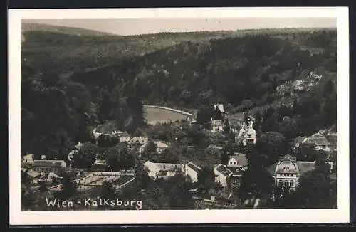 AK Wien, Kalksburg aus der Vogelschau