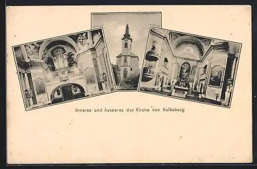AK Wien, Kalksburg, Inneres und Äusseres der Kirche