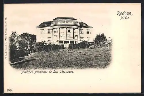 AK Wien, Rodaun, Mädchen-Pensionat de Ste. Chrétienne