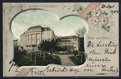 AK Wien-Rodaun, Pensionat de St. Chretienne, Schloss Rodaun