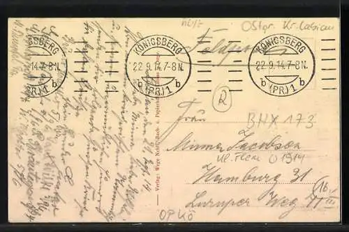 AK Labiau, Fischerboote im Hafen