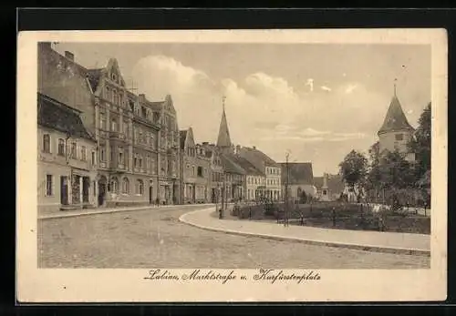 AK Labiau, Markstrasse und Kurfürstenplatz