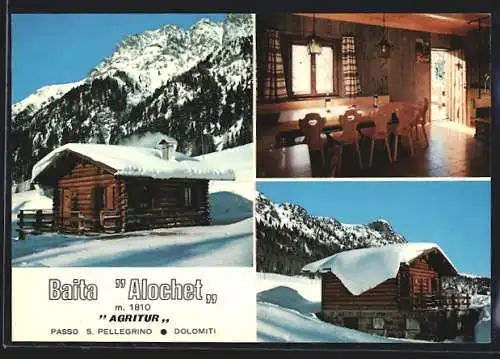 AK Passo San Pellegrino, Baita Alochet di Redolf Giuseppe, Dolomiti