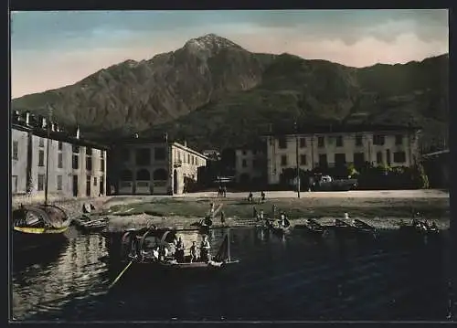AK Colico /Lago di Como, Panorama con lo sfondo del Legnone