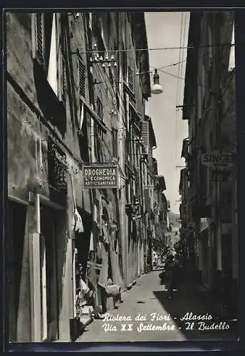 AK Alassio /Riviera dei Fiori, Il Budello, Via XX Settembre