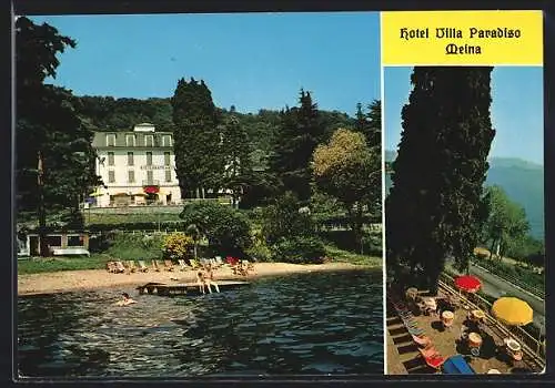 AK Meina /Lago Maggiore, Hotel Villa Paradiso