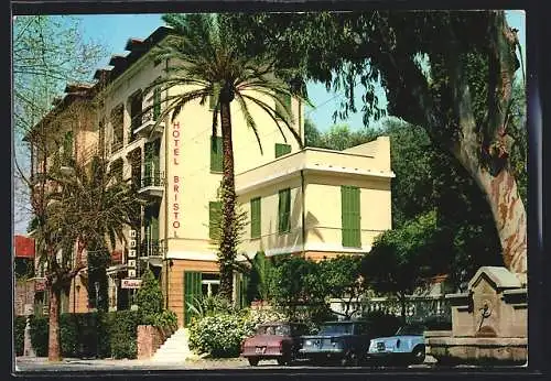 AK Bordighera /Riviera dei Fiori, Hotel Bristol, Via Romana