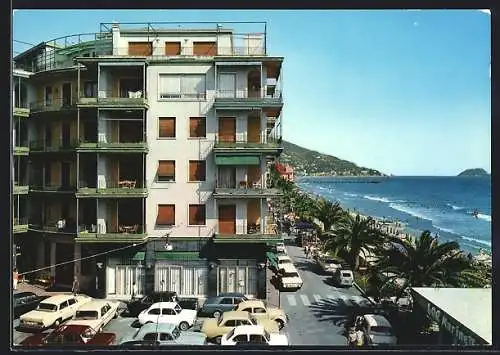 AK Alassio, Primavera-Pension und die Promenade