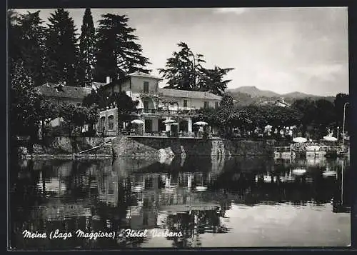 AK Meina /Lago Maggiore, Hotel Verbano