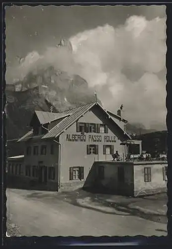 AK Passo Rolle, Albergo Passo Rolle col Cimon della Pala