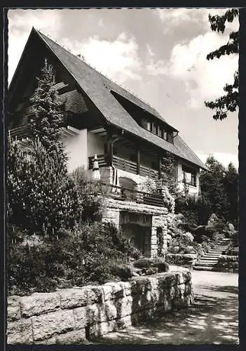 AK Lenzkirch /Hochschwarzwald, Hotel-Pension Haus am Berg, Schloss-Urach-Strasse 5