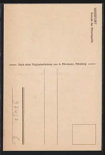 AK Hassfurt, Innenansicht der Ritterkapelle