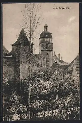 AK Mainbernheim, Blick zum Turm