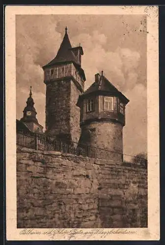 AK Ostheim v. d. Rhön, Partie am Waagglockenturm