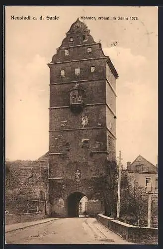 AK Neustadt a. d. Saale, Blick auf das Hohntor