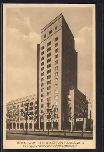 AK Köln-Neustadt, Hochhaus am Hansaring