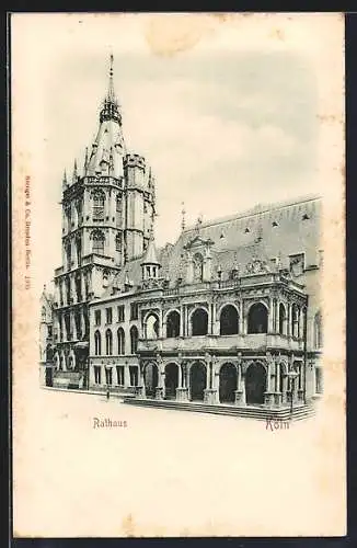 AK Köln, Ansicht vom Rathaus