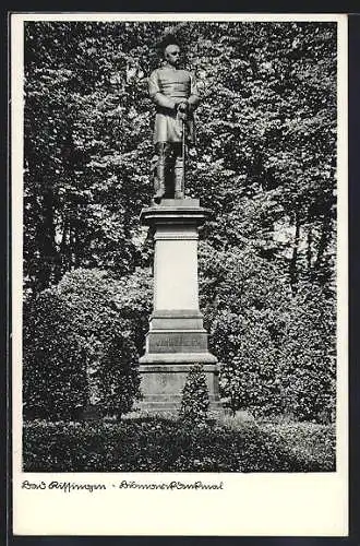 AK Bad Kissingen, Ansicht vom Bismarkdenkmal
