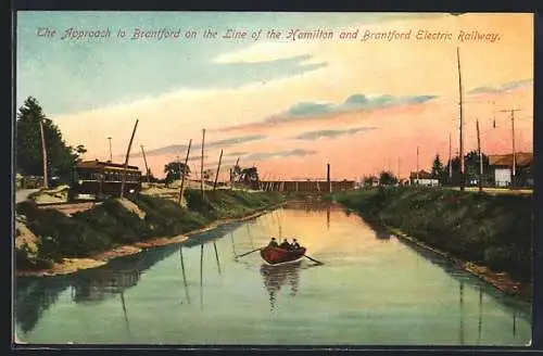 AK Brantford, Approach to Brantford on the Line of the Hamilton and Brantford Electric Railway