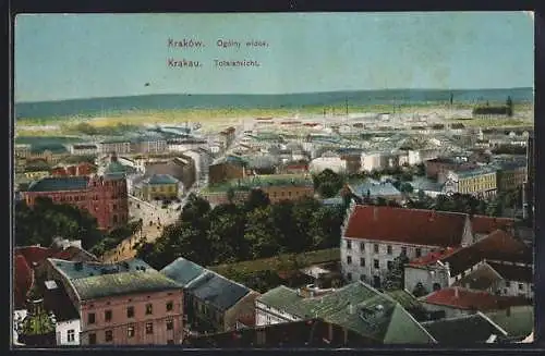 AK Krakau, Blick über die Stadt