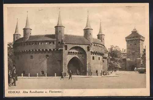 AK Krakau, Alte Rundbastei und Floriantor