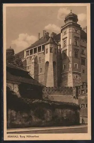 AK Krakau-Krakow, Burg Hühner Fuss