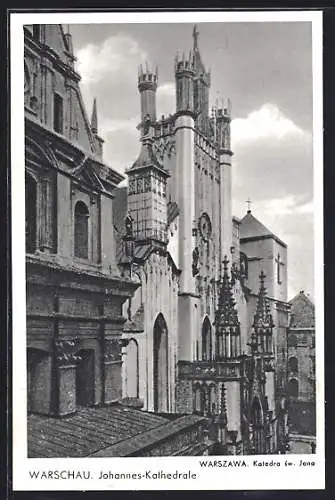 AK Warschau-Warszawa, Katedra sw. Jana, Kathedrale des St. Johannes