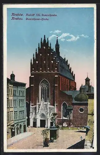 AK Krakau-Krakow, Kosciot XX Dominikanow, Kirche