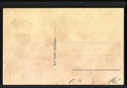 AK Karlsruhe i. B., Neuester Menschenflug-Apparat, Konstrukteur Fritz Hübner