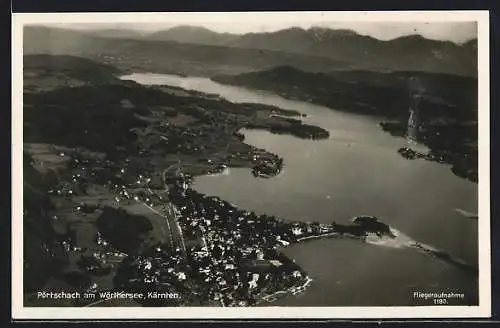 AK Pörtschach / Wörthersee, Fliegeraufnahme