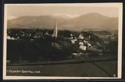 AK Bad Hall /O. Ö., Ortsansicht mit Kirche