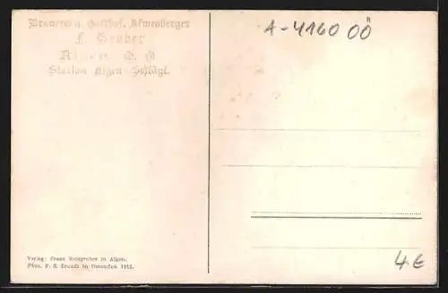 AK Aigen-Schlägl /Ob.-Oest., Ortsansicht aus der Vogelschau