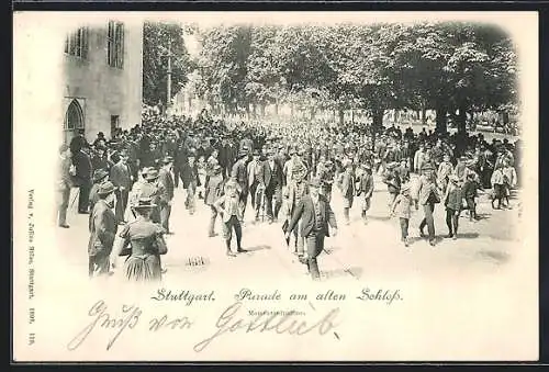 AK Stuttgart, Parade am alten Schloss