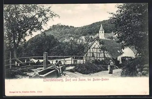 AK Ebersteinburg, Dorf und Ruine