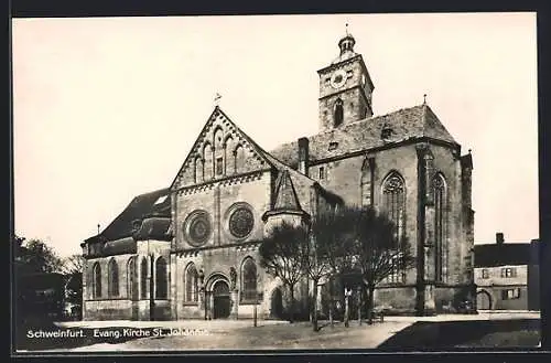 AK Schweinfurt / Main, ev. Kirche St. Johannis