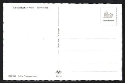 AK Schweinfurt am Main, Sommerbad