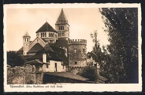 AK Schweinfurt, Alter Stadtturm mit katholischer Kirche