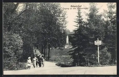 AK Schweinfurt, Eingang zu den Wehranlagen