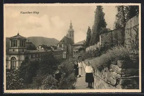 AK Baden-Baden, Kloster-Institut zum heiligen Grab, Römerplatz 12, Kapellen-Weg