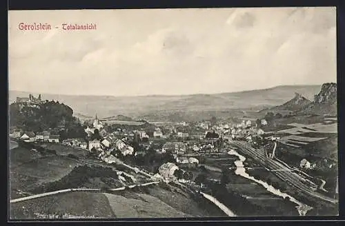 AK Gerolstein, Panorama mit Ruine