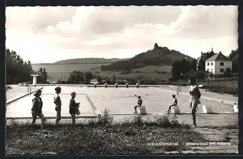 AK Gerolstein /Eifel, Mineralbad mit Auberg