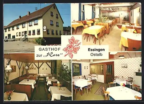 AK Essingen / Württ., Gasthof zur Rose