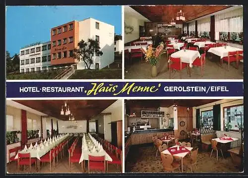 AK Gerolstein /Eifel, Hotel-Restaurant Haus Menne