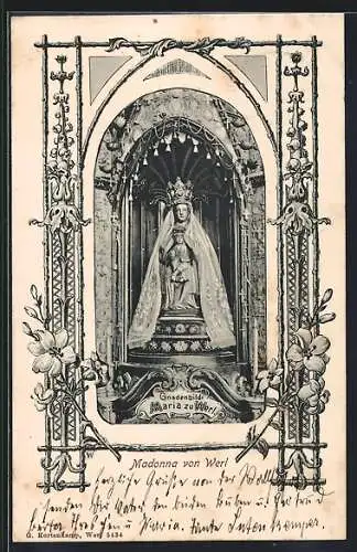 AK Werl, Gnadenbild Madonna von Werl