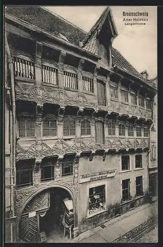 AK Braunschweig, Alter Holzbau, Langestrasse